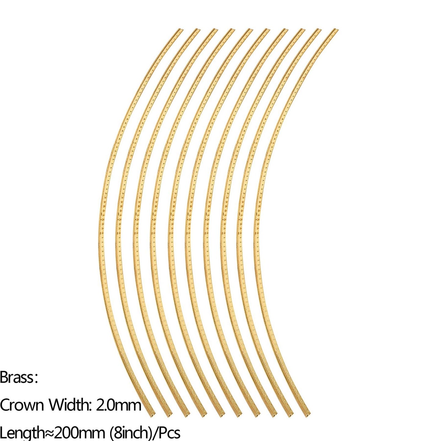 Guitar Fret Wires 8inch Acoustic for Electric Guitar Ukuleles Guitar Lover 2.0mm