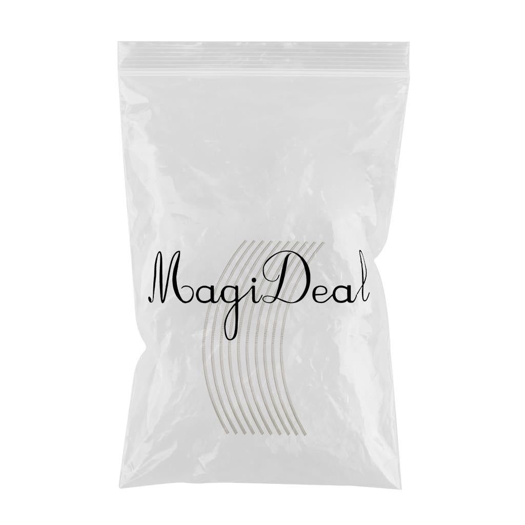 10 Pieces Guitar Fret Wire 200mm for 8'' Acoustic Guitar Bass Supplies 1.8mm
