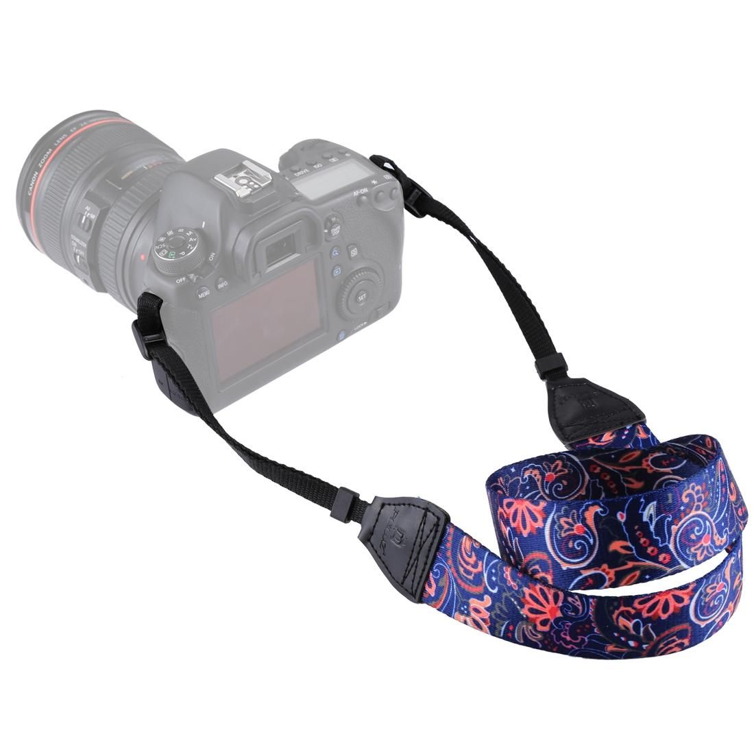 PULUZ Retro Ethnic Style Multi-color Series Shoulder Neck Strap Camera Strap for SLR / DSLR Cameras (Style2)