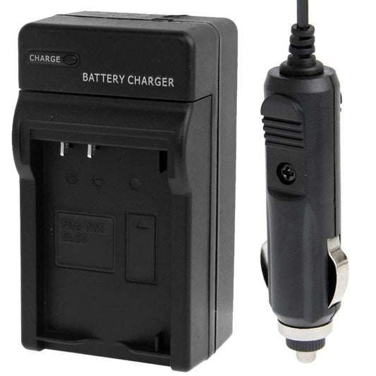 Digital Camera Battery Car Charger for Nikon EL20 (Black)