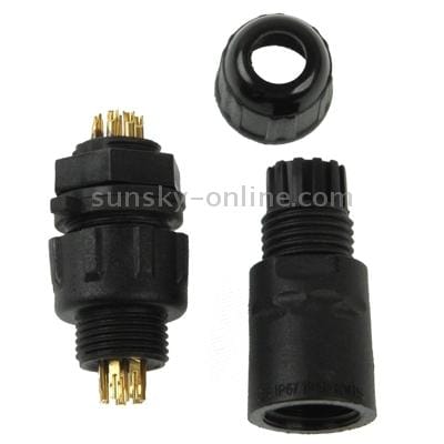 IP68 Shielded 8 Pin M14 Waterproof Connector, Cable Diameter: 2.5-7.5mm