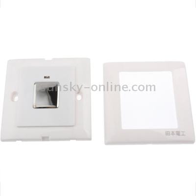 T288 Three-Wire System Wall Mount Touch Sensor Light Switch (White)
