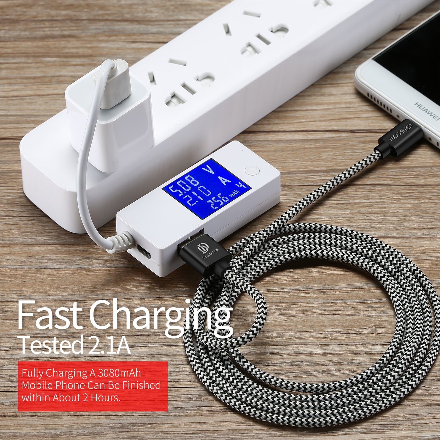 Uniqkart Skin Pro Series FAMILY Cable K-ONE Type-C USB 480Mbps Data Sync + 2.1A Charging Braided Cable 2m