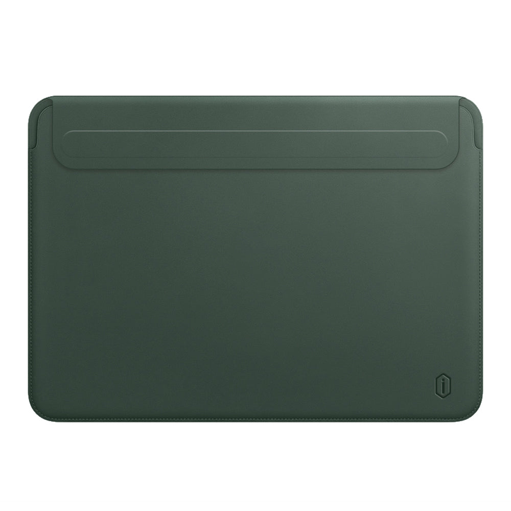 Wiwu Skinpro 2nd Generation Ultra-thin PU Leather Laptop Sleeve Bag for MacBook Pro 13.3inch 2016/2017/2018/2019/2020/M1 - Green