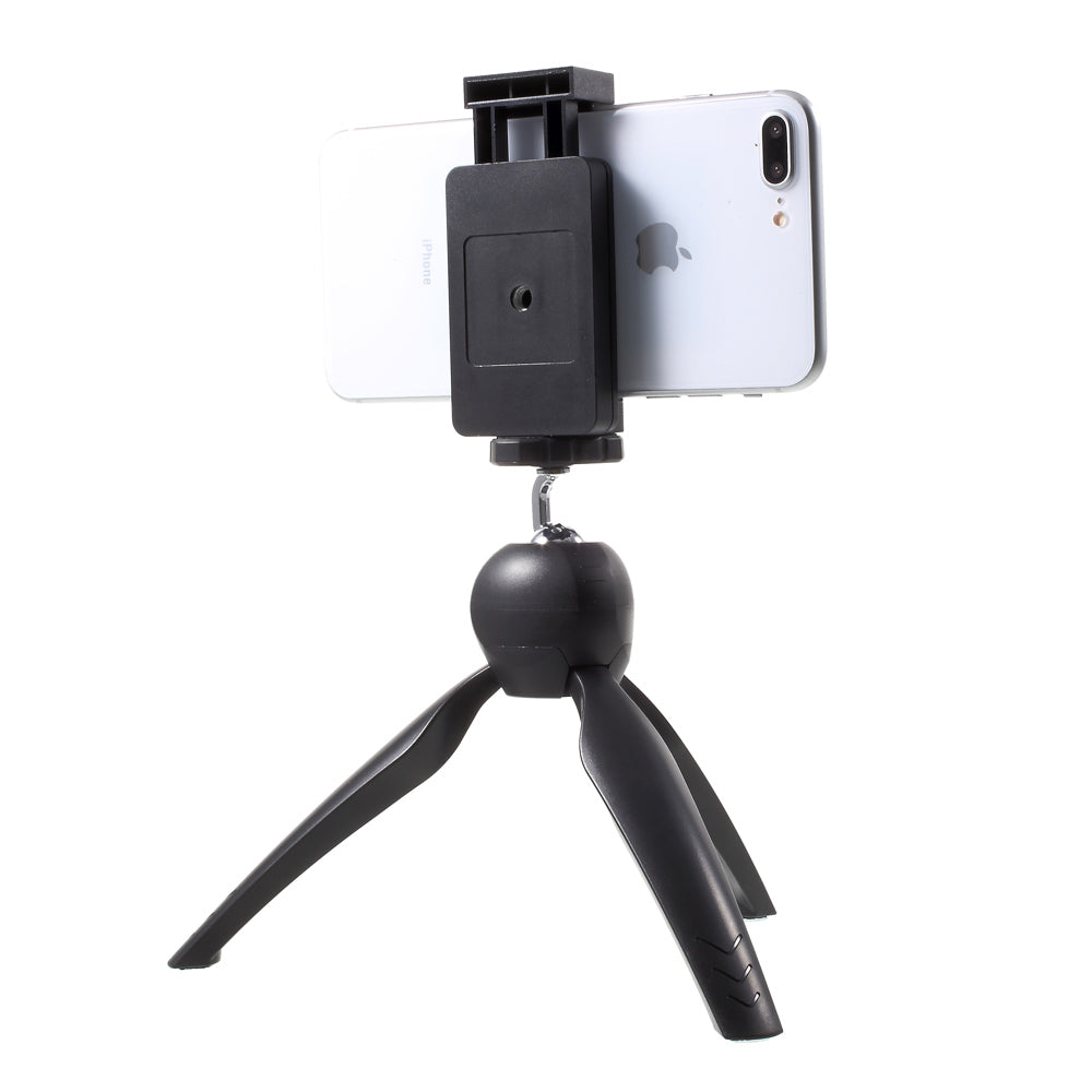 360 Degree Rotary Mini Tripod Stand for Phones Cameras GoPro - Black