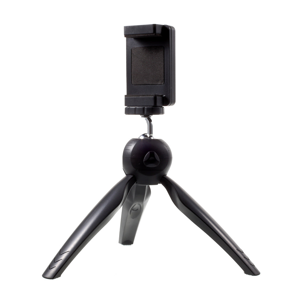 360 Degree Rotary Mini Tripod Stand for Phones Cameras GoPro - Black