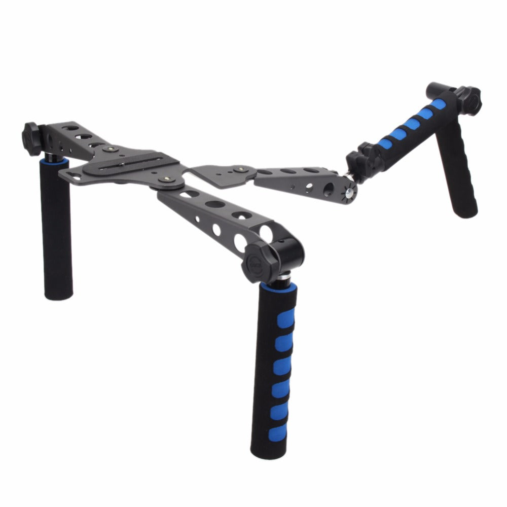 Aluminium Alloy Foldable DSLR Rig Movie Kit Shoulder Mount Support Rig Stabilizer for Canon Nikon Sony etc. DSLR Cameras