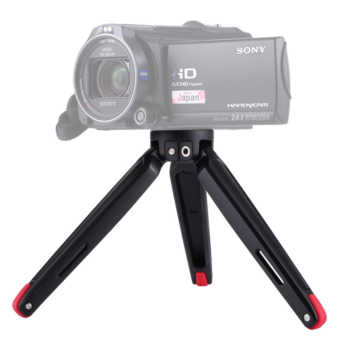 Puluz PU3014 Portable Metal Camera Tripod Holder Stand - Red