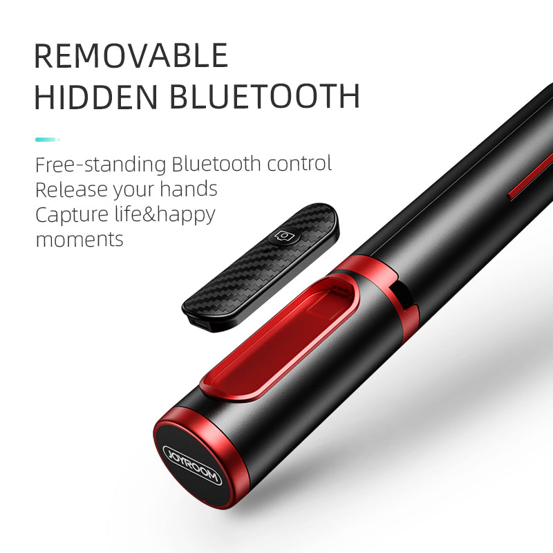 JOYROOM Phantom Series Wireless Bluetooth Integrated Tripod Selfie Stick 360&#176; View Rotation - Black