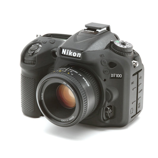 Uniqkart for Nikon D7100 / D7200 Silicone Protective Camera Body Case Cover - Black