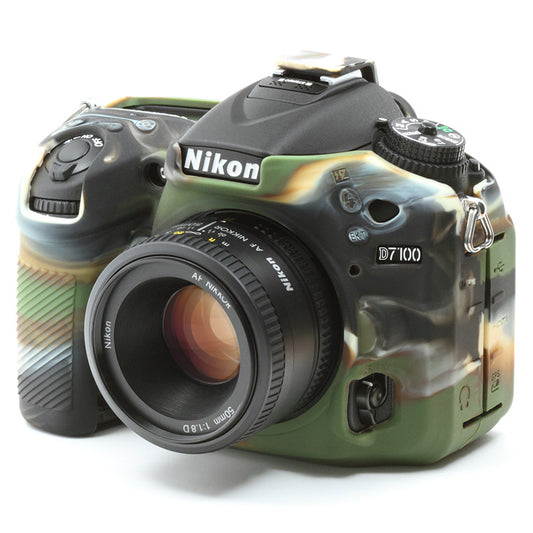 Soft Silicone Camera Body Protector Cover for Nikon D7100 / D7200 -
 Camouflage