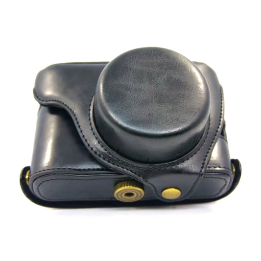 PU Leather Camera Protective Case + Strap for Fuji X100 / X100F / X100S Digital Cameras - Black