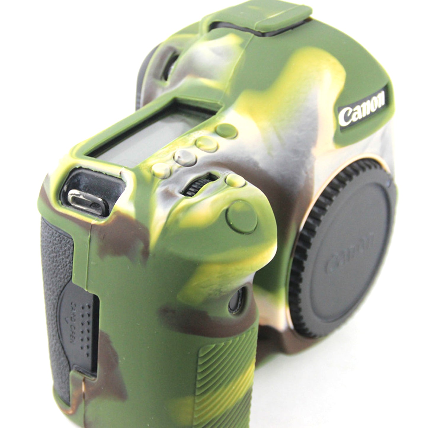 Uniqkart for Canon EOS 5D Mark III / 5DS / 5DRS Silicone Protective Camera Body Case Cover - Camouflage