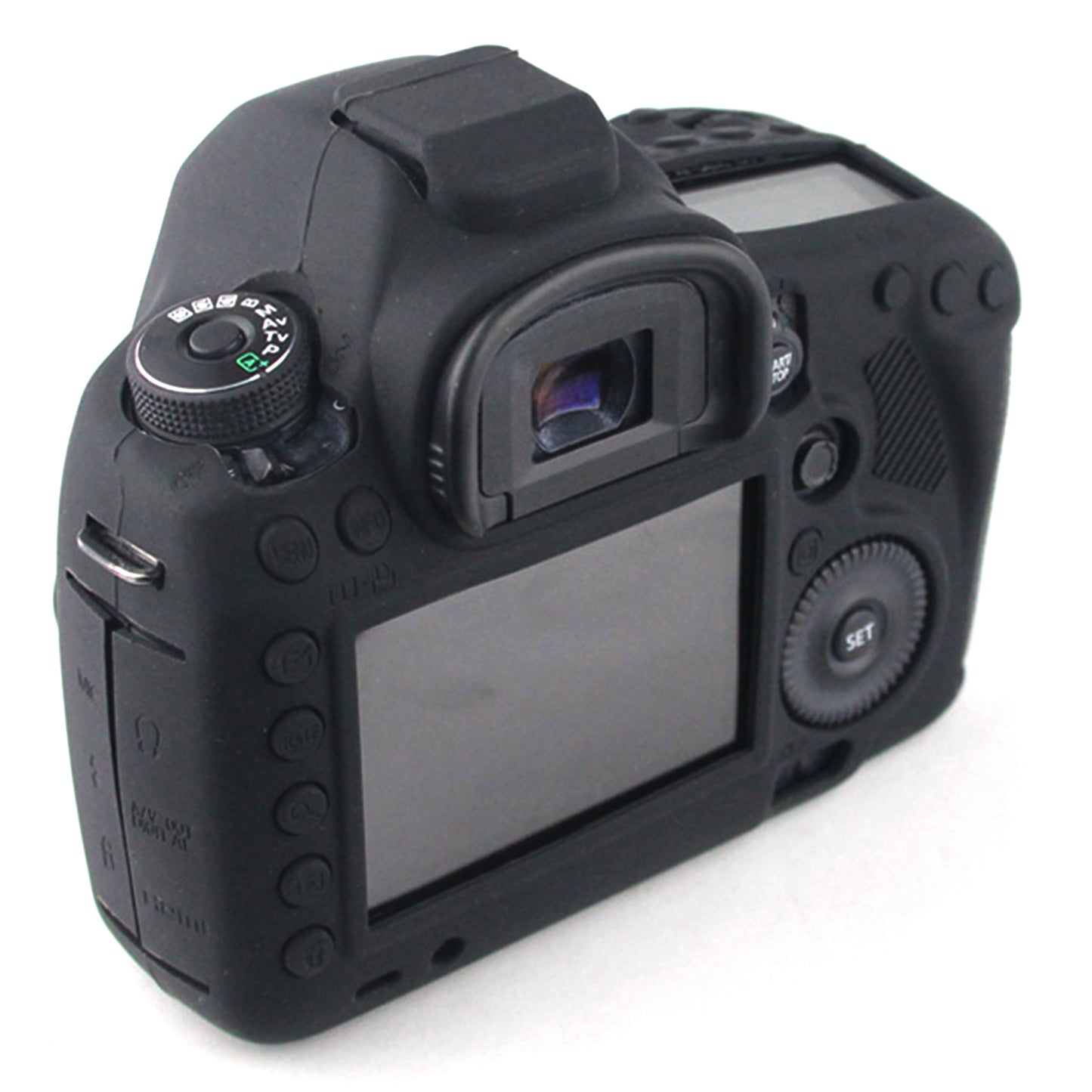 Uniqkart for Canon EOS 5D Mark III / 5DS / 5DRS Silicone Flexible Protective Camera Body Case Cover - Black