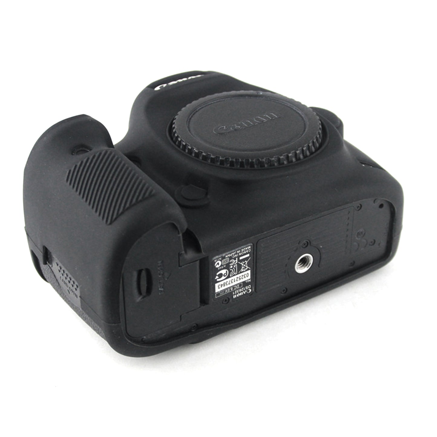 Uniqkart for Canon EOS 5D Mark III / 5DS / 5DRS Silicone Flexible Protective Camera Body Case Cover - Black