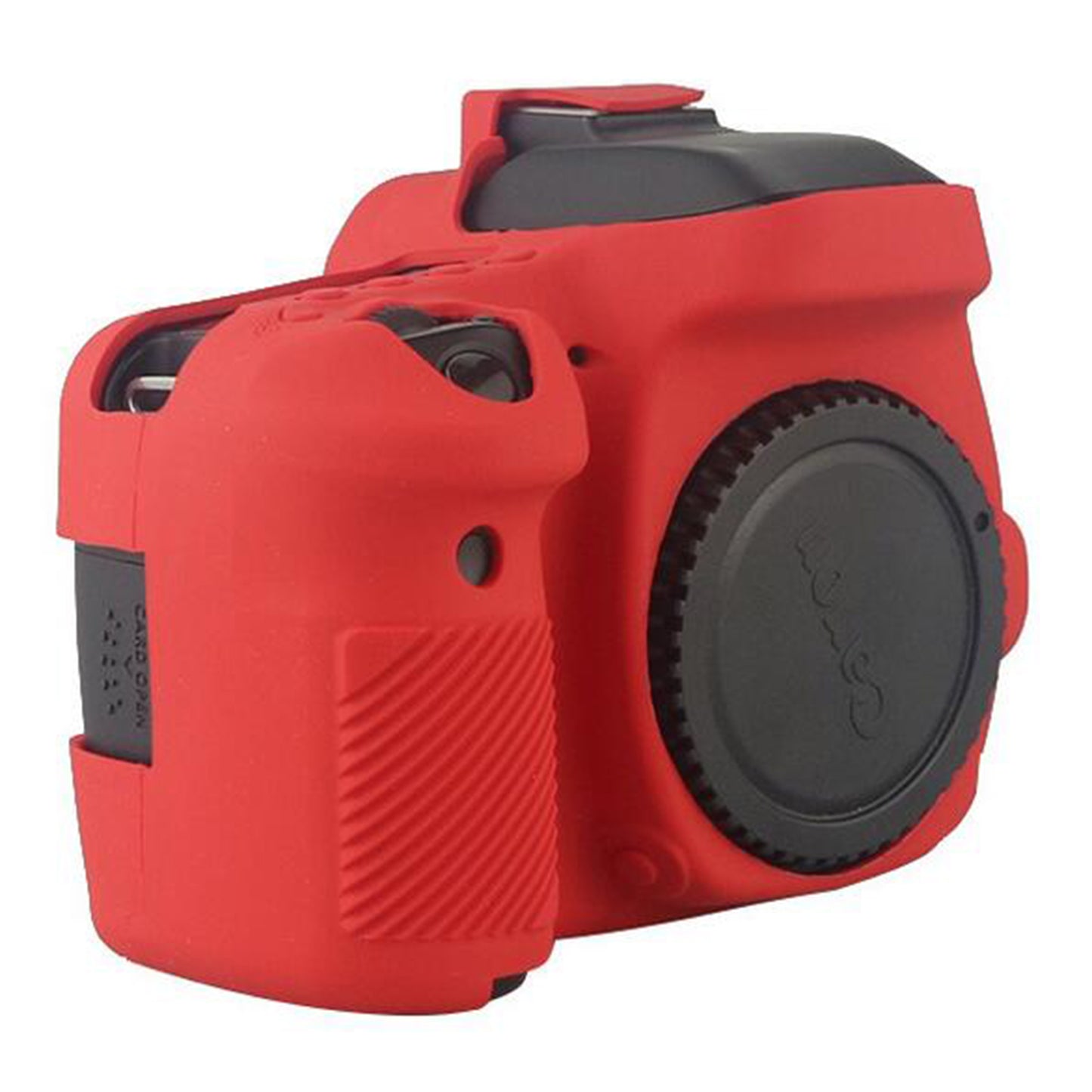 Uniqkart for Canon EOS 5D Mark III / 5DS / 5DRS Silicone Protective Camera Body Case - Red