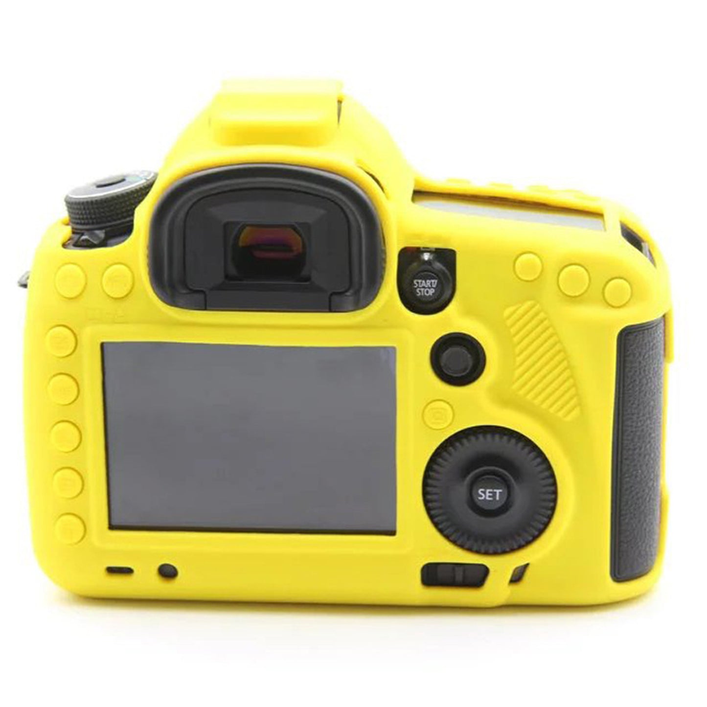 Uniqkart for Canon EOS 5D Mark III / 5DS / 5DRS Silicone Protective Camera Body Cover - Yellow