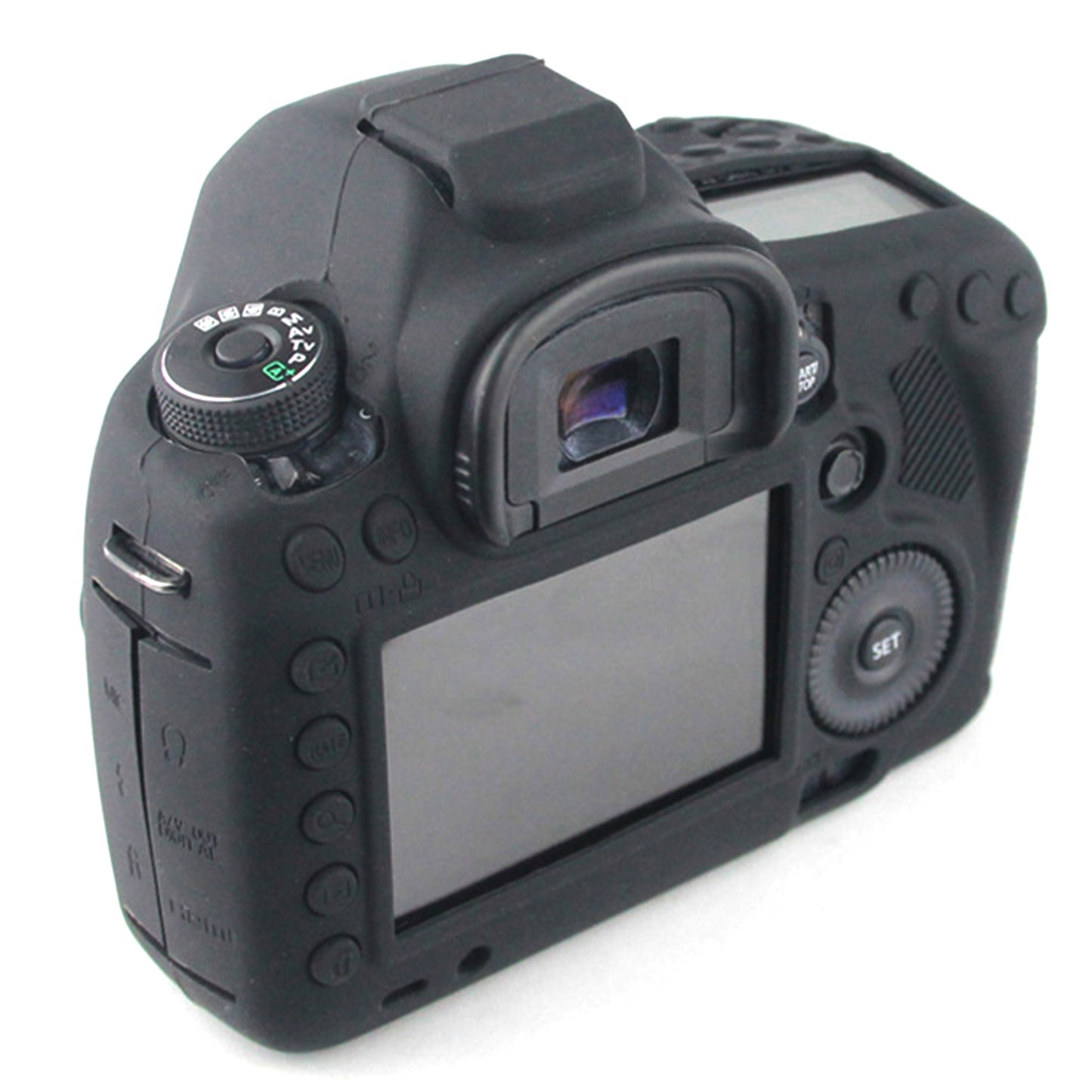 Soft Silicone Camera Protective Case for Canon EOS 6D DSLR Camera - Black
