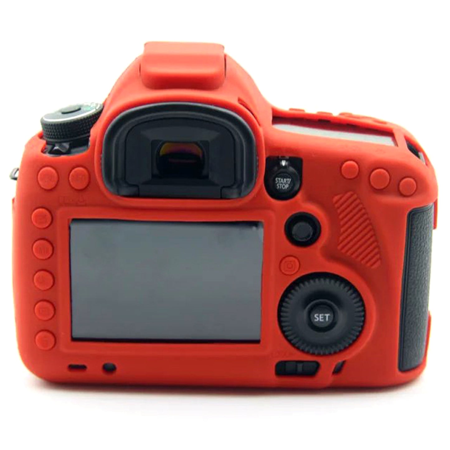 Soft Silicone Camera Protective Cover Case for Canon EOS 6D DSLR Camera - Red