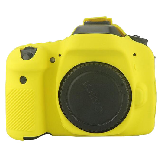 Soft Silicone Protective Cover Holder Case for Canon EOS 6D DSLR Camera - Yellow