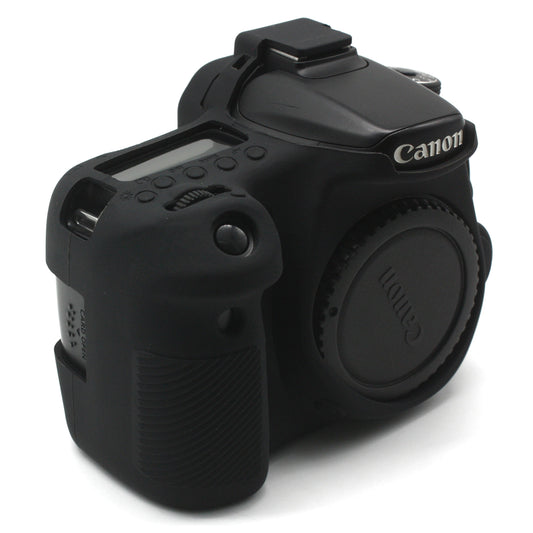 Uniqkart for Canon EOS 70D Silicone Protective Camera Body Case - Black