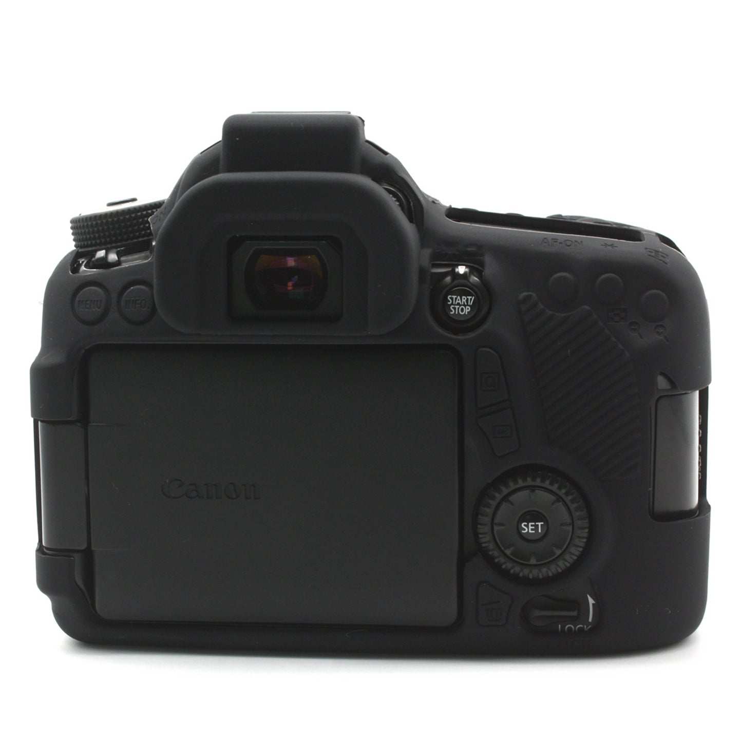 Uniqkart for Canon EOS 70D Silicone Protective Camera Body Case - Black