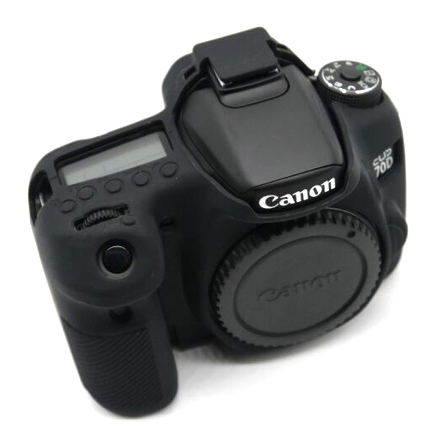 Uniqkart for Canon EOS 70D Silicone Protective Camera Body Case - Black