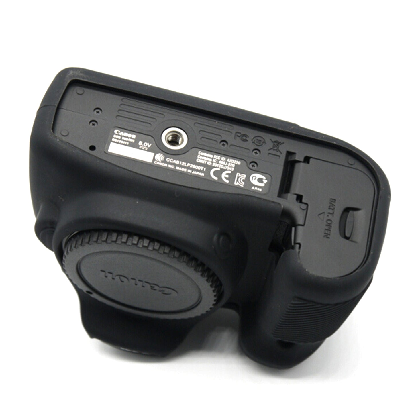 Uniqkart for Canon EOS 70D Silicone Protective Camera Body Case - Black