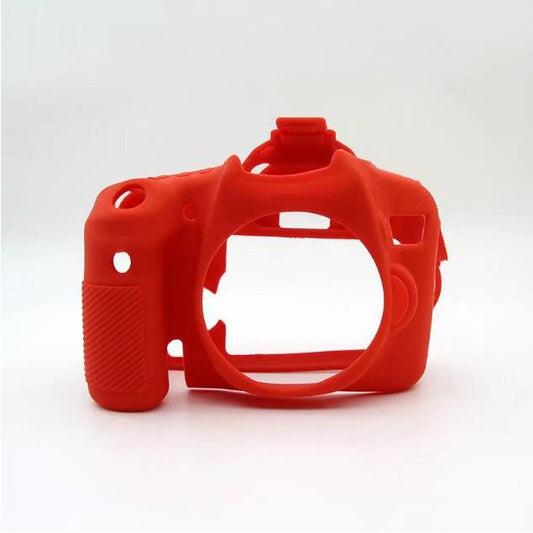 Uniqkart for Canon EOS 70D Silicone Protective Camera Body Cover - Red