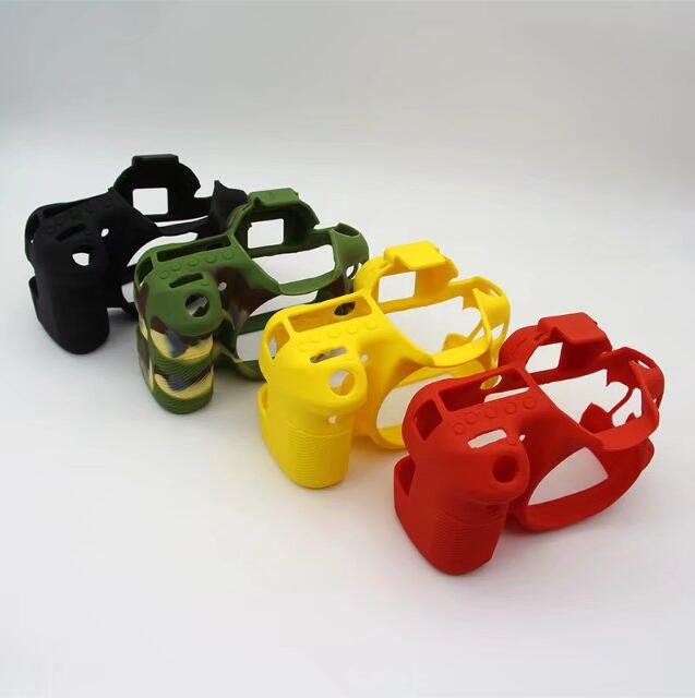 Uniqkart for Canon EOS 70D Silicone Protective Camera Body Cover - Red
