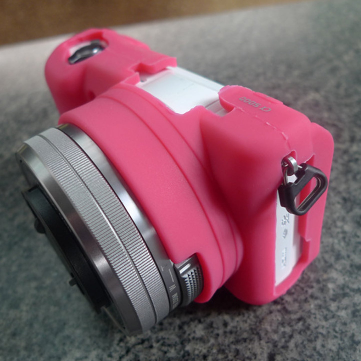 Flexible Silicone Protective Camera Case for Sony A5100 ILCE-5000 - Rose