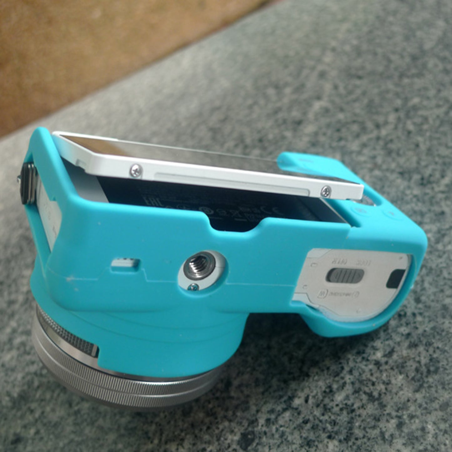 Flexible Silicone Protective Camera Cover for Sony A5100 ILCE-5000 - Blue