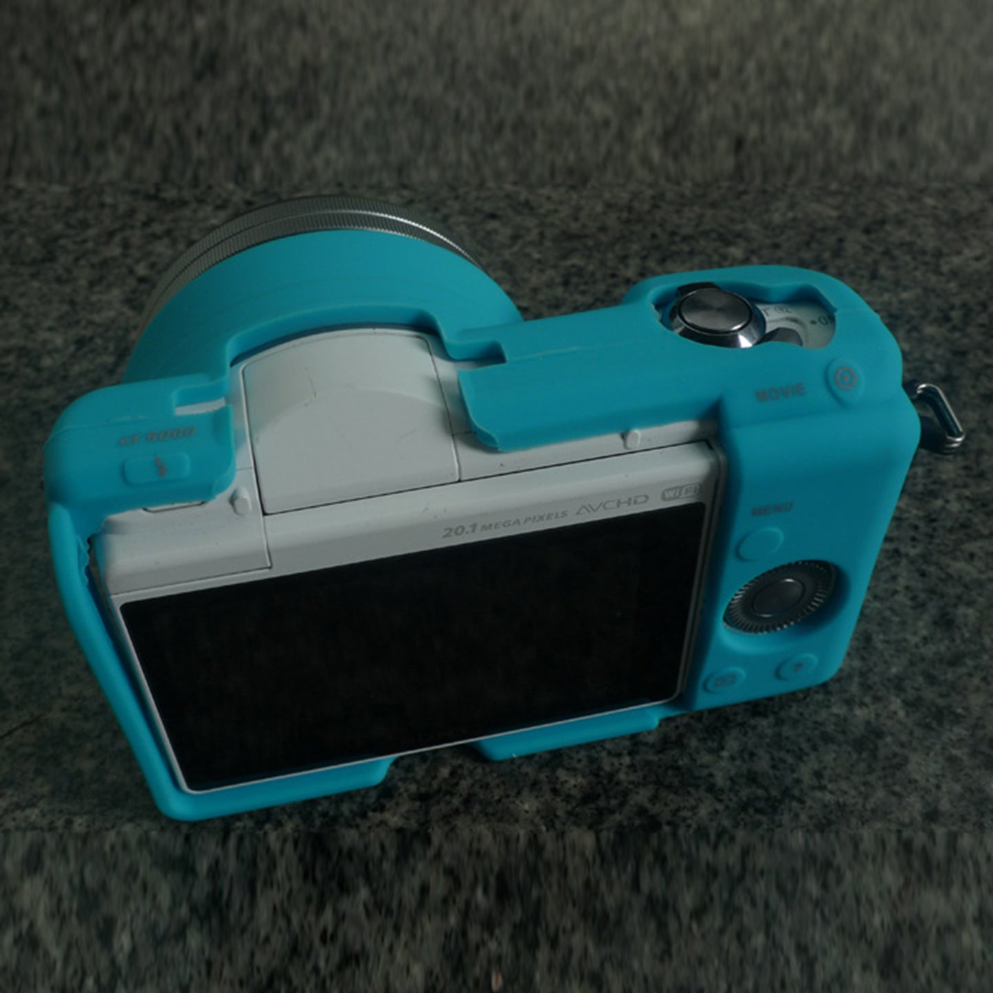 Flexible Silicone Protective Camera Cover for Sony A5100 ILCE-5000 - Blue