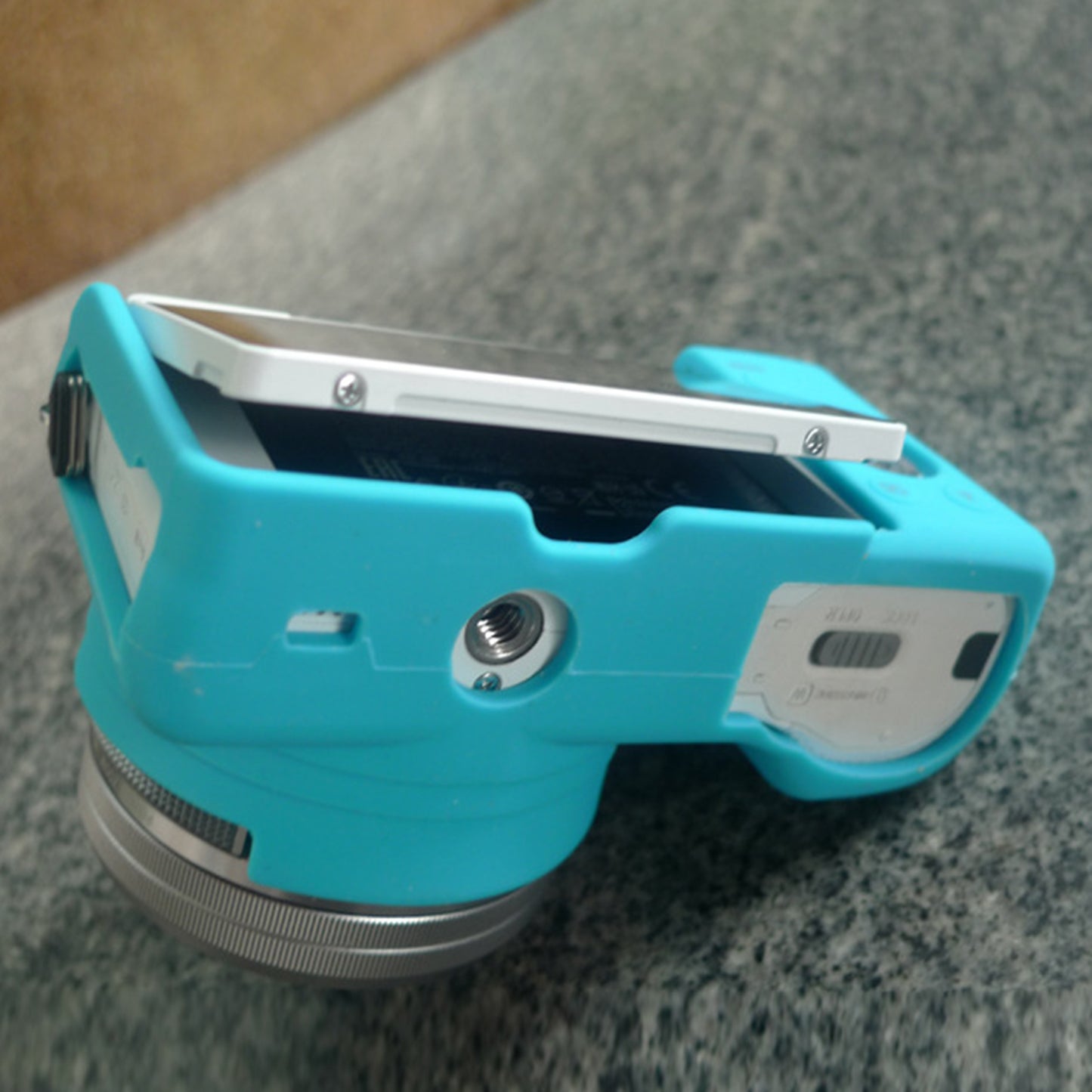Flexible Silicone Protective Camera Cover for Sony A5100 ILCE-5000 - Blue