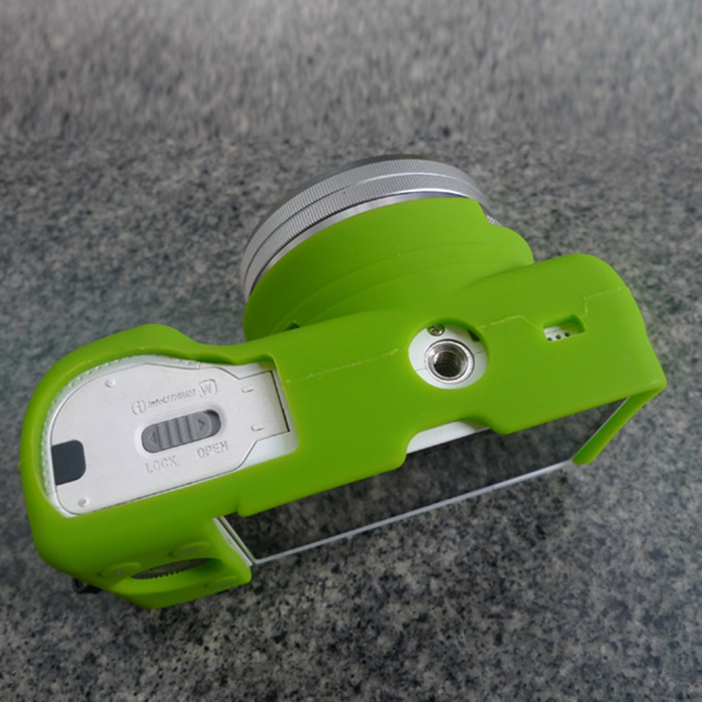 Flexible Silicone Protective Camera Shell for Sony A5100 ILCE-5000 - Green