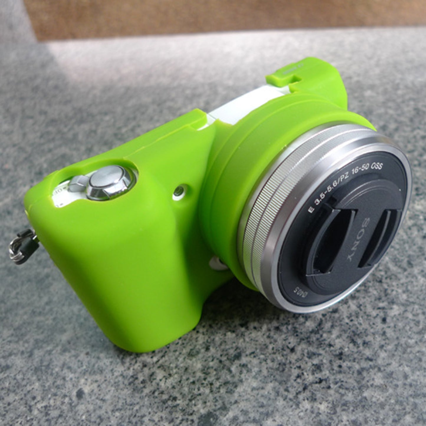 Flexible Silicone Protective Camera Shell for Sony A5100 ILCE-5000 - Green