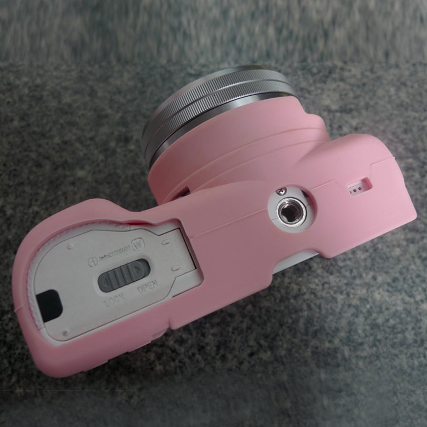Silicone Case Soft Protective Skin Cover for Sony A5100 ILCE-5000 - Pink