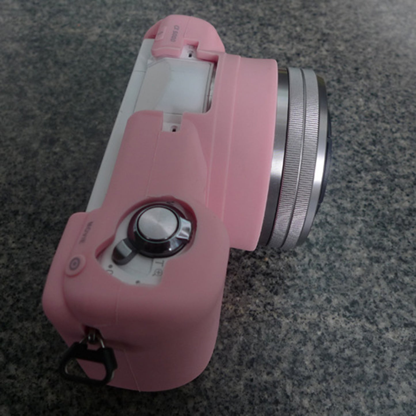 Silicone Case Soft Protective Skin Cover for Sony A5100 ILCE-5000 - Pink