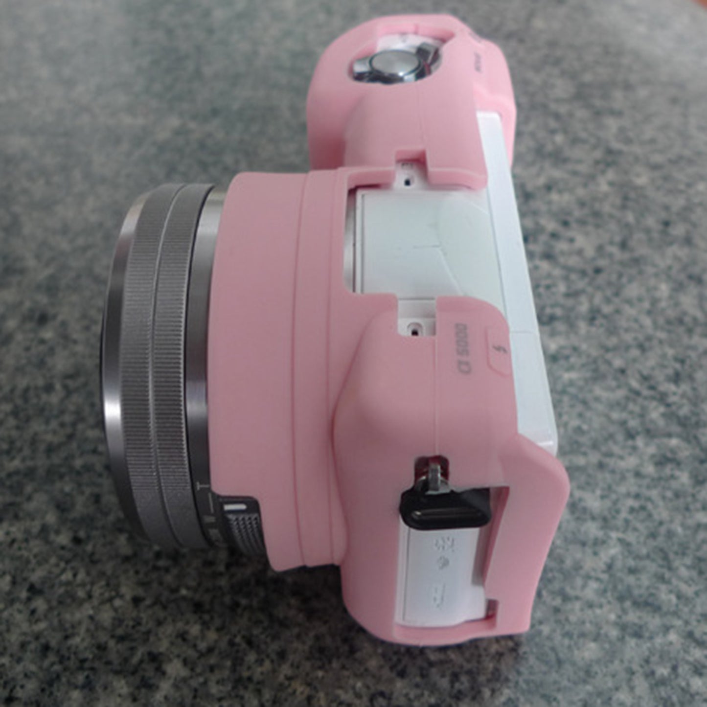 Silicone Case Soft Protective Skin Cover for Sony A5100 ILCE-5000 - Pink