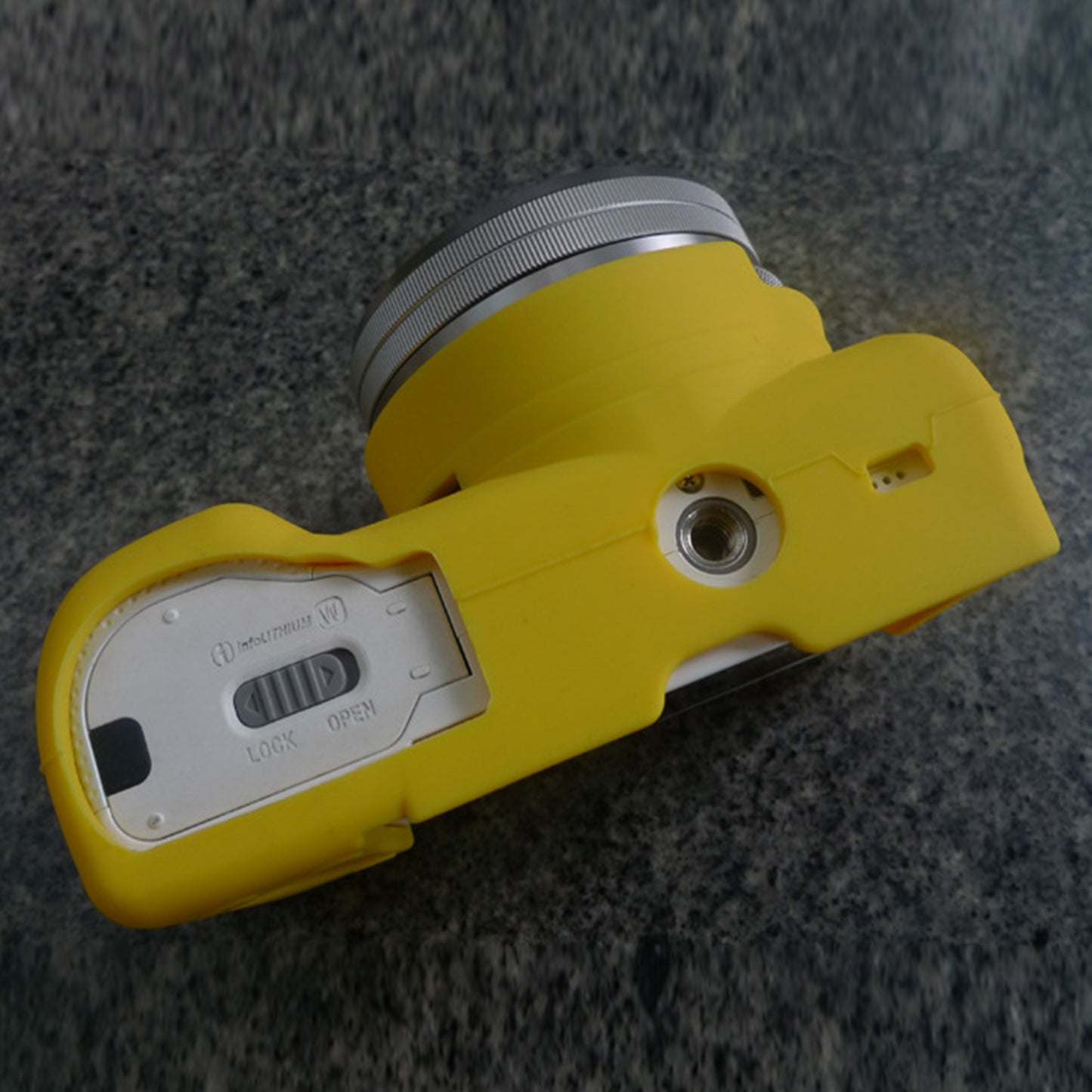 Soft Silicone Camera Protective Cover Case for Sony A5100 ILCE-5000 - Yellow