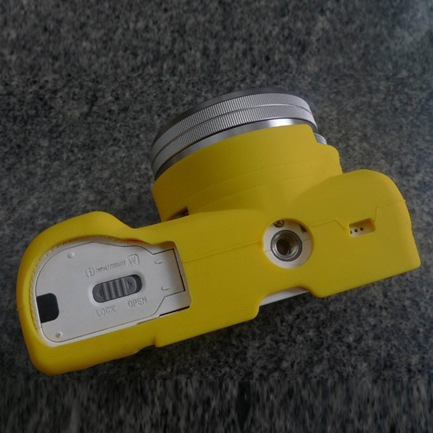 Soft Silicone Camera Protective Cover Case for Sony A5100 ILCE-5000 - Yellow