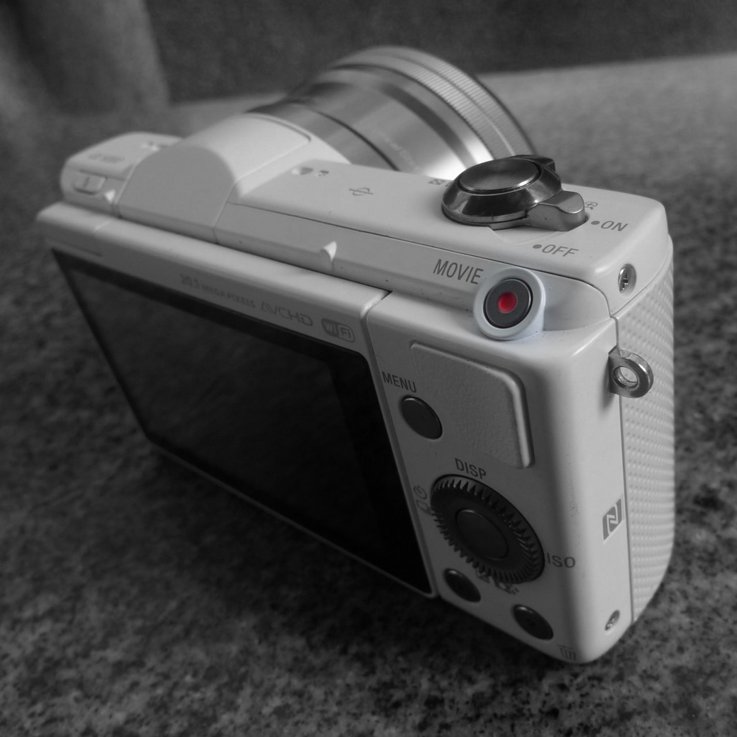 Soft Silicone Camera Protective Cover Shell for Sony A5100 ILCE-5000 - White