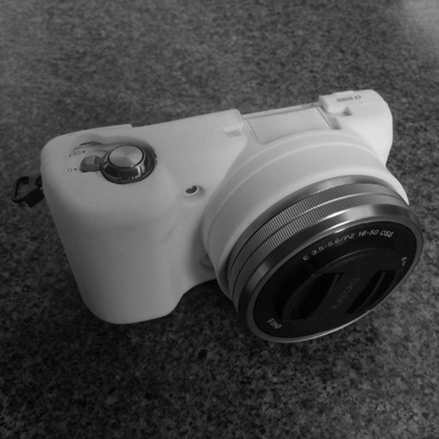 Soft Silicone Camera Protective Cover Shell for Sony A5100 ILCE-5000 - White