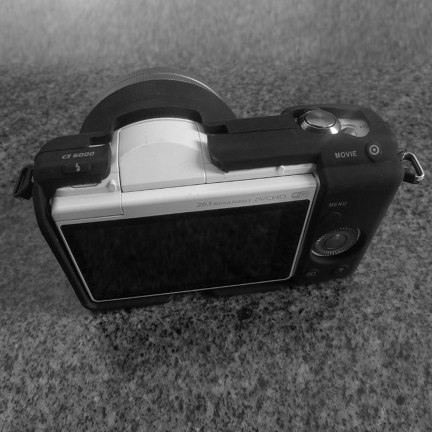 Silicone Skin Soft Protective Camera Case for Sony A5100 ILCE-5000 - Black
