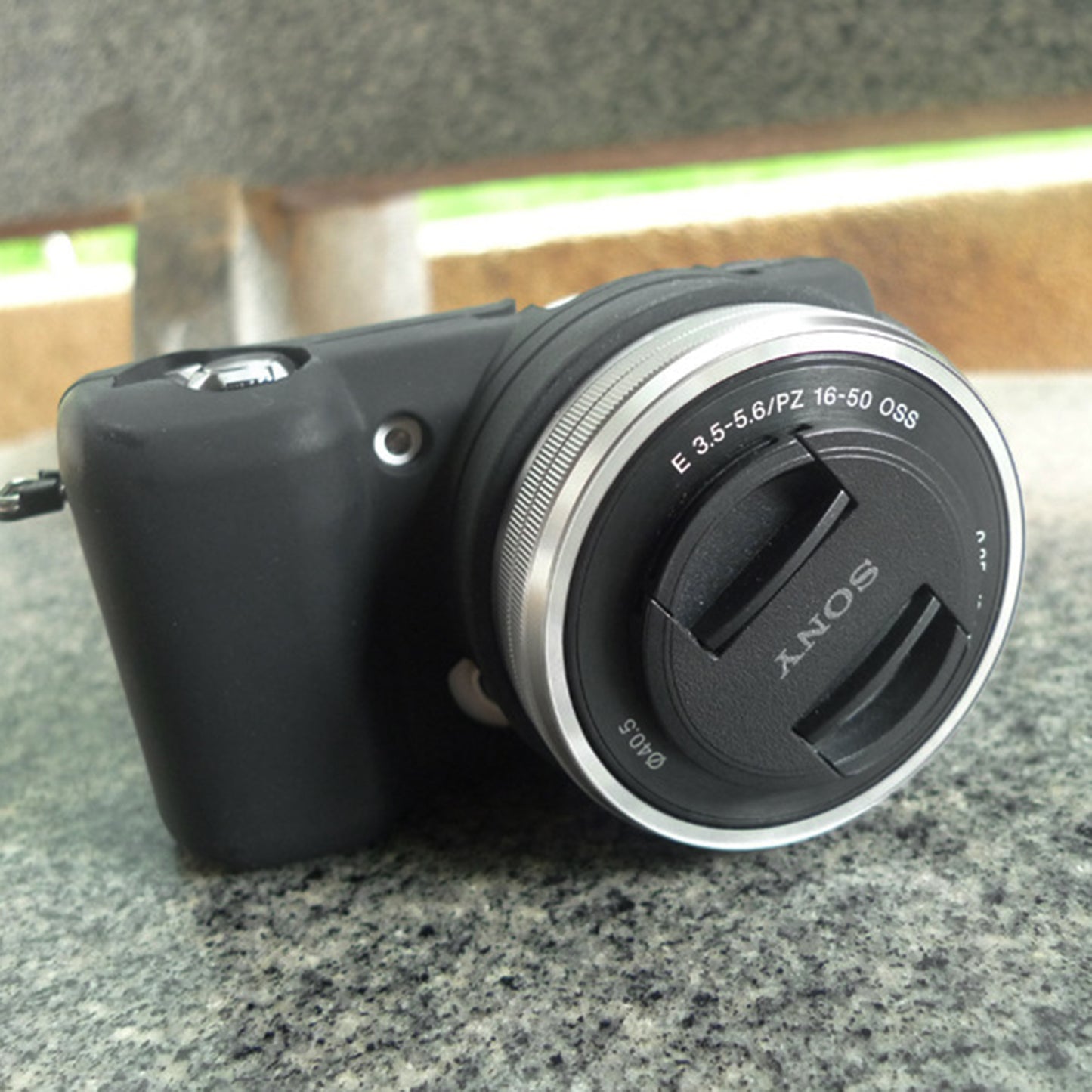 Silicone Skin Soft Protective Camera Case for Sony A5100 ILCE-5000 - Black