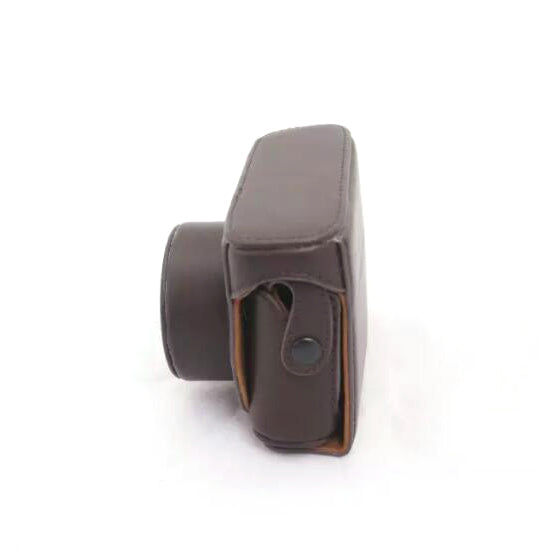 PU Leather Camera Protective Cover Shell + Strap for Fuji X10/X20 Digital Camera - Coffee
