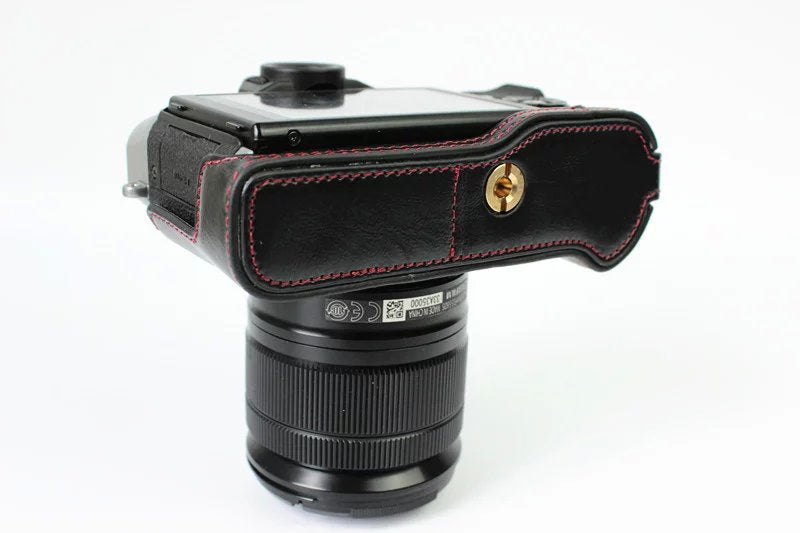 Protective Leather Camera Case Bag with Hollow Pad for Fujifilm XT10 / X-T10 - Black