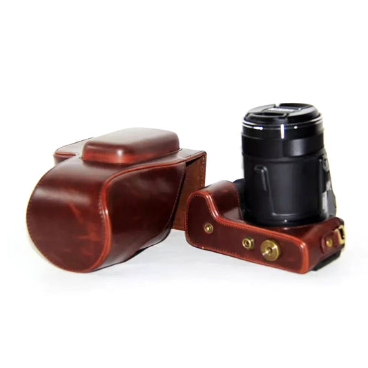 PU Leather Camera Protector Cover for Nikon Coolpix P900S  - Coffee