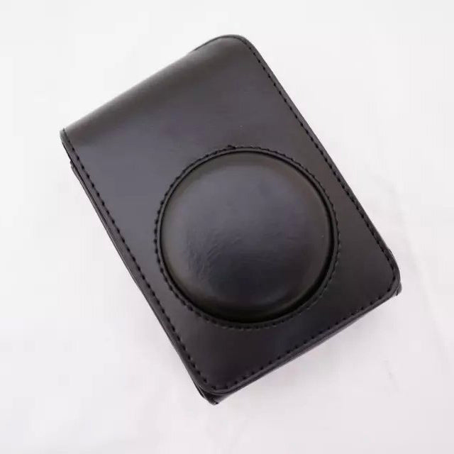 Protective Leather Camera Case with Shoulder Strap for Fujifilm XF1/XQ2/XQ1 - Black