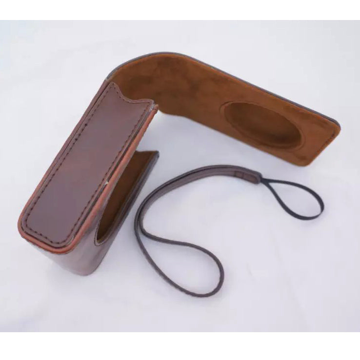 Protective Leather Camera Shell with Shoulder Strap for Fujifilm XF1/XQ2/XQ1 - Coffee
